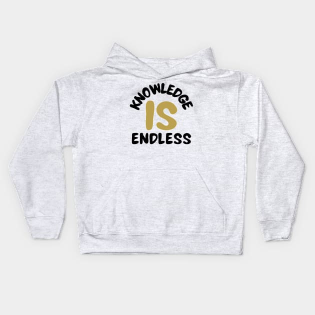 Knowledge Is Endless Kids Hoodie by Claudia Williams Apparel